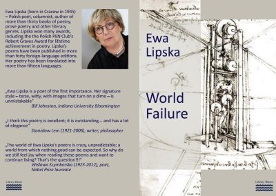 Lipska Ewa: World Failure, poetry, translated by Anna Stanisz-Lubowiecka, Literary Waves
