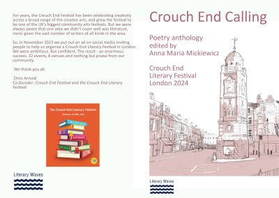 Crouch End Calling, Poetry Anthology: Crouch End Literary Festival, London 2024